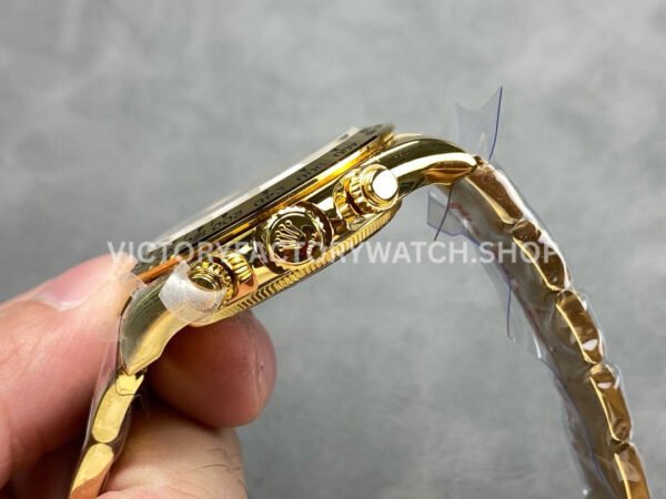 QF Factory Counterweight Rolex Daytona 126508-0004 40mm Full Yellow Gold Black Dial  Brand  Rolex