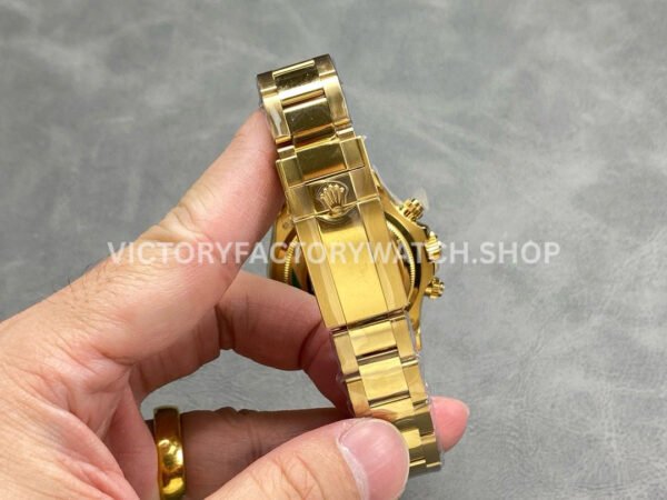 QF Factory Counterweight Rolex Daytona 126508-0004 40mm Full Yellow Gold Black Dial  Brand  Rolex