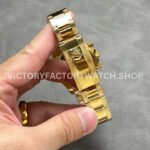 QF Factory Counterweight Rolex Daytona 126508-0005 40mm Full Yellow Gold Champagne Dial