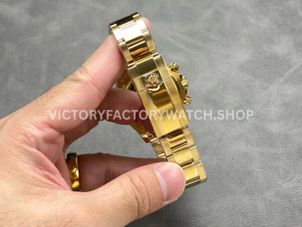 QF Factory Counterweight Rolex Daytona 126508-0005 40mm Full Yellow Gold Champagne Dial