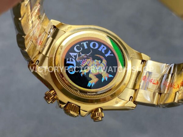 QF Factory Counterweight Rolex Daytona 126508-0005 40mm Full Yellow Gold Champagne Dial