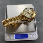 QF Factory Counterweight Rolex Daytona 126508-0005 40mm Full Yellow Gold Champagne Dial