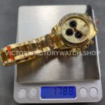 QF Factory Counterweight Rolex Daytona 126508-0006 40mm Full Yellow Gold Black Eye Champagne Dial