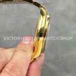 QF Factory Counterweight Rolex Daytona 126508-0006 40mm Full Yellow Gold Black Eye Champagne Dial