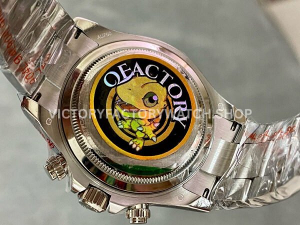 QF Factory Counterweight Rolex Daytona 126509-0001 40mm Full White Gold Black Dial