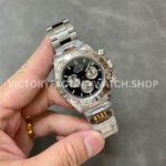 QF Factory Counterweight Rolex Daytona 126509-0001 40mm Full White Gold Black Dial