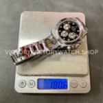 QF Factory Counterweight Rolex Daytona 126509-0002 40mm Full White Gold Diamond Black Dial