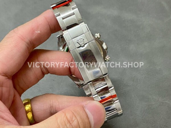 QF Factory Counterweight Rolex Daytona 126509-0002 40mm Full White Gold Diamond Black Dial