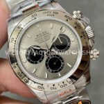 QF Factory Counterweight Rolex Daytona 126509-0003 40mm Full White Gold Silver Dial