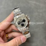 QF Factory Counterweight Rolex Daytona 126509-0003 40mm Full White Gold Silver Dial