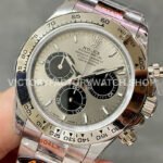 QF Factory Counterweight Rolex Daytona 126509-0003 40mm Full White Gold Silver Dial