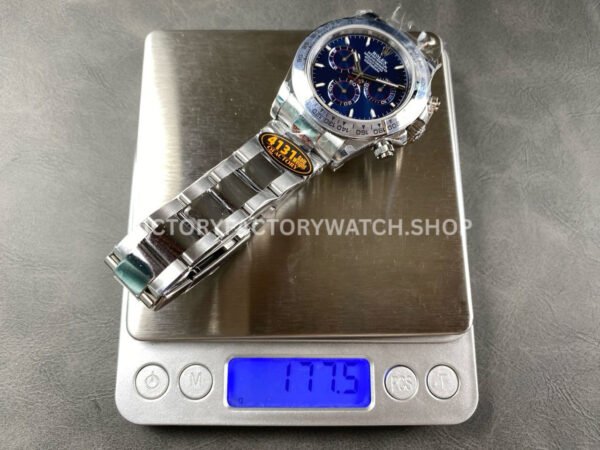 QF Factory Counterweight Rolex Daytona 126509-0005 40mm Full White Gold Blue Dial