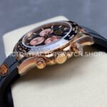 QF Factory Counterweight Rolex Daytona 126515LN-0002 40mm Rose Gold Oysterflex Black Dial