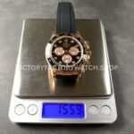 QF Factory Counterweight Rolex Daytona 126515LN-0004 40mm Rose Gold Oysterflex Diamond Black Dial (2) QF Factory Counterweight Rolex Daytona 126515LN-0004 40mm Rose Gold Oysterflex Diamond Black Dial