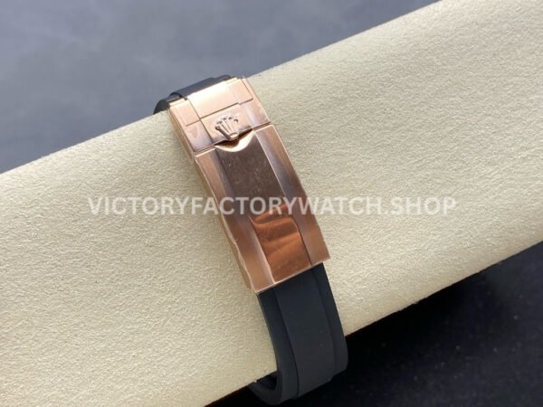 QF Factory Counterweight Rolex Daytona 126515LN-0004 40mm Rose Gold Oysterflex Diamond Black Dial (2) QF Factory Counterweight Rolex Daytona 126515LN-0004 40mm Rose Gold Oysterflex Diamond Black Dial