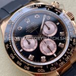 QF Factory Counterweight Rolex Daytona 126515LN-0004 40mm Rose Gold Oysterflex Diamond Black Dial (4) QF Factory Counterweight Rolex Daytona 126515LN-0004 40mm Rose Gold Oysterflex Diamond Black Dial