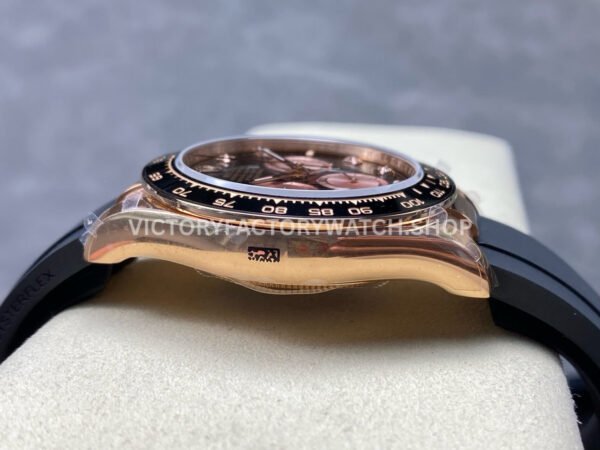 QF Factory Counterweight Rolex Daytona 126515LN-0004 40mm Rose Gold Oysterflex Diamond Black Dial (5) QF Factory Counterweight Rolex Daytona 126515LN-0004 40mm Rose Gold Oysterflex Diamond Black Dial