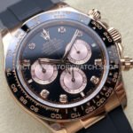 QF Factory Counterweight Rolex Daytona 126515LN-0004 40mm Rose Gold Oysterflex Diamond Black Dial (7) QF Factory Counterweight Rolex Daytona 126515LN-0004 40mm Rose Gold Oysterflex Diamond Black Dial