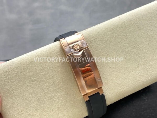 QF Factory Counterweight Rolex Daytona 126515LN-0004 40mm Rose Gold Oysterflex Diamond Black Dial (9) QF Factory Counterweight Rolex Daytona 126515LN-0004 40mm Rose Gold Oysterflex Diamond Black Dial