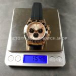 QF Factory Counterweight Rolex Daytona 126515LN-0006 40mm Rose Gold Oysterflex Pink Dial (7) QF Factory Counterweight Rolex Daytona 126515LN-0006 40mm Rose Gold Oysterflex Pink Dial