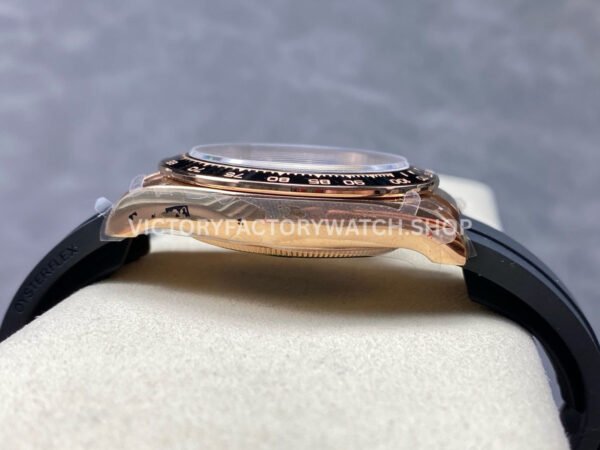 QF Factory Counterweight Rolex Daytona 126515LN-0006 40mm Rose Gold Oysterflex Pink Dial (8) QF Factory Counterweight Rolex Daytona 126515LN-0006 40mm Rose Gold Oysterflex Pink Dial