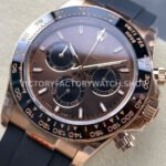 QF Factory Counterweight Rolex Daytona 126515LN-0010 40mm Rose Gold Oysterflex Chocolate Brown Dial (1) QF Factory Counterweight Rolex Daytona 126515LN-0010 40mm Rose Gold Oysterflex Chocolate Brown Dial
