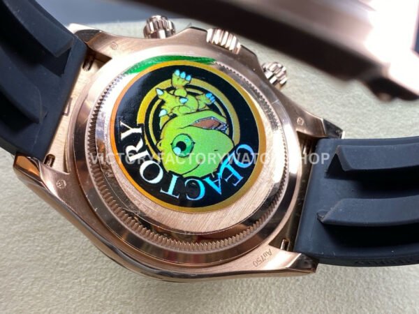 QF Factory Counterweight Rolex Daytona 126515LN-0010 40mm Rose Gold Oysterflex Chocolate Brown Dial (5) QF Factory Counterweight Rolex Daytona 126515LN-0010 40mm Rose Gold Oysterflex Chocolate Brown Dial