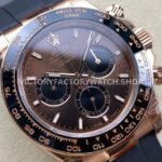 QF Factory Counterweight Rolex Daytona 126515LN-0010 40mm Rose Gold Oysterflex Chocolate Brown Dial (6) QF Factory Counterweight Rolex Daytona 126515LN-0010 40mm Rose Gold Oysterflex Chocolate Brown Dial