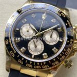 QF Factory Counterweight Rolex Daytona 126518LN-0006 40mm Yellow Gold Oysterflex Diamond Black Dial (3) QF Factory Counterweight Rolex Daytona 126518LN-0006 40mm Yellow Gold Oysterflex Diamond Black Dial