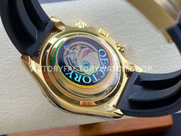 QF Factory Counterweight Rolex Daytona 126518LN-0008 40mm Yellow Gold Oysterflex Black Dial (1) QF Factory Counterweight Rolex Daytona 126518LN-0008 40mm Yellow Gold Oysterflex Black Dial