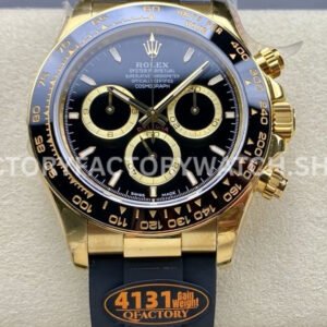 QF Factory Counterweight Rolex Daytona 126518LN-0008 40mm Yellow Gold Oysterflex Black Dial (2) QF Rolex Daytona 126518LN replica watch