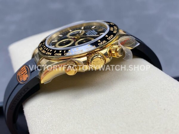 QF Factory Counterweight Rolex Daytona 126518LN-0008 40mm Yellow Gold Oysterflex Black Dial (4) QF Factory Counterweight Rolex Daytona 126518LN-0008 40mm Yellow Gold Oysterflex Black Dial