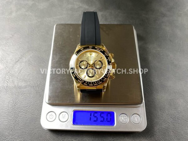 QF Factory Counterweight Rolex Daytona 126518LN-0010 40mm Yellow Gold Oysterflex Champagne Dial