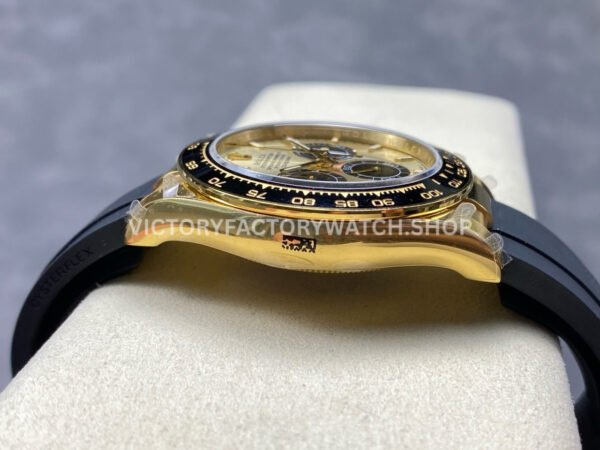 QF Factory Counterweight Rolex Daytona 126518LN-0012 40mm Yellow Gold Oysterflex Champagne Dial (1) QF Factory Counterweight Rolex Daytona 126518LN-0012 40mm Yellow Gold Oysterflex Champagne Dial