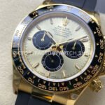 QF Factory Counterweight Rolex Daytona 126518LN-0012 40mm Yellow Gold Oysterflex Champagne Dial (6) QF Factory Counterweight Rolex Daytona 126518LN-0012 40mm Yellow Gold Oysterflex Champagne Dial