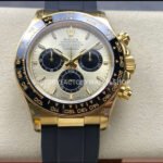 QF Factory Counterweight Rolex Daytona 126518LN-0012 40mm Yellow Gold Oysterflex Champagne Dial (7) QF Factory Rolex Daytona 126518LN yellow gold case