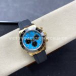 QF Factory Counterweight Rolex Daytona 126518LN-0014 40mm Yellow Gold Oysterflex Turquoise Blue Di (3) QF Factory Counterweight Rolex Daytona 126518LN-0014 40mm Yellow Gold Oysterflex Turquoise Blue Dial