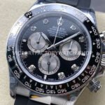 QF Factory Counterweight Rolex Daytona 126519LN-0004 40mm White Gold Oysterflex Diamond Black Dial ( QF Factory Counterweight Rolex Daytona 126519LN-0004 40mm White Gold Oysterflex Diamond Black Dial