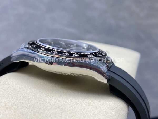 QF Factory Counterweight Rolex Daytona 126519LN-0004 40mm White Gold Oysterflex Diamond Black Dial ( (5) QF Factory Counterweight Rolex Daytona 126519LN-0004 40mm White Gold Oysterflex Diamond Black Dial