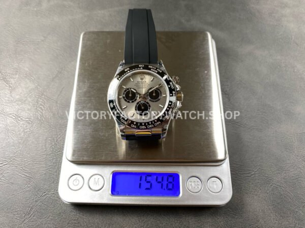 QF Factory Counterweight Rolex Daytona 126519LN-0006 40mm White Gold Oysterflex Grey Dial (7) QF Factory Counterweight Rolex Daytona 126519LN-0006 40mm White Gold Oysterflex Grey Dial
