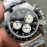 QF Factory Counterweight Rolex Daytona 126529LN 40mm Full White Gold White Eye Black Dial (2) QF Factory Counterweight Rolex Daytona 126529LN 40mm Full White Gold White Eye Black Dial
