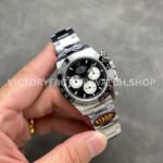 QF Factory Counterweight Rolex Daytona 126529LN 40mm Full White Gold White Eye Black Dial (6) QF Factory Counterweight Rolex Daytona 126529LN 40mm Full White Gold White Eye Black Dial