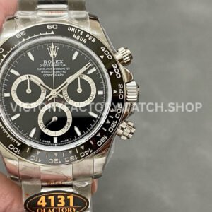 QF Factory Rolex Daytona 126500LN-0002 40mm Full 904L Black Dial (6) QF Daytona 126500LN case finishing detail