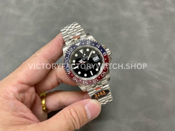 QF Factory Rolex GMT-Master II 126710BLRO-0001 40mm Full 904L Black Dial Jubilee