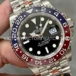 QF Factory Rolex GMT-Master II 126710BLRO-0001 40mm Full 904L Black Dial Jubilee