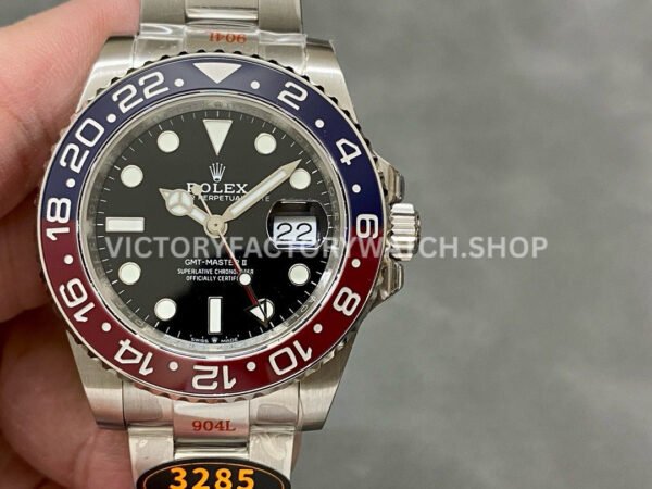 QF Factory Rolex GMT-Master II 126710BLRO-0002 40mm Full 904L Black Dial (3) Rolex GMT Master II 26710BLRO-0002 super clone
