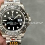 QF Factory Rolex GMT-Master II 126710GRNR-0003 40mm Full 904L Black Dial Jubilee (3) gmt grnr qf