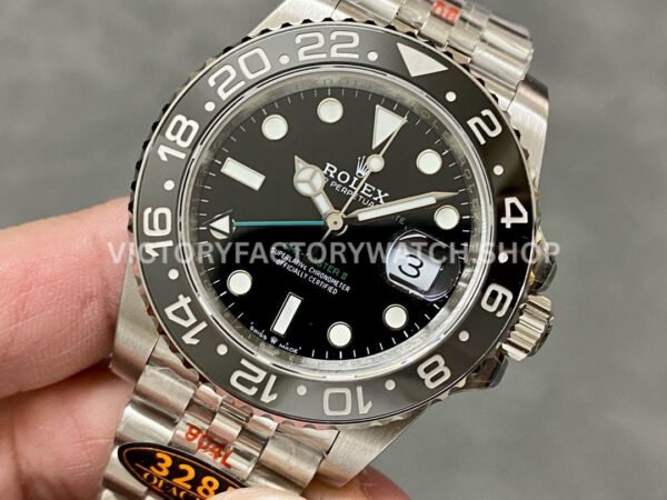 QF Factory Rolex GMT-Master II 126710GRNR-0003 40mm Full 904L Black Dial Jubilee (5) QF Factory Rolex GMT-Master II 126710GRNR-0003 40mm Full 904L Black Dial Jubilee