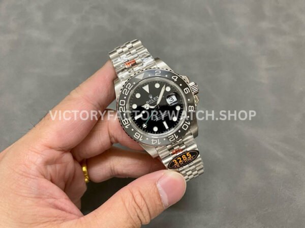 QF Factory Rolex GMT-Master II 126710GRNR-0003 40mm Full 904L Black Dial Jubilee (8) QF Factory Rolex GMT-Master II 126710GRNR-0003 40mm Full 904L Black Dial Jubilee