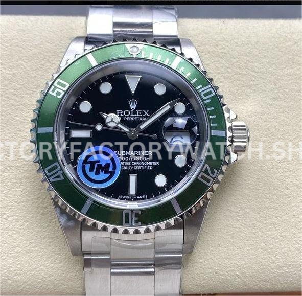 Rolex Submariner 16610LV Kermit replica green bezel